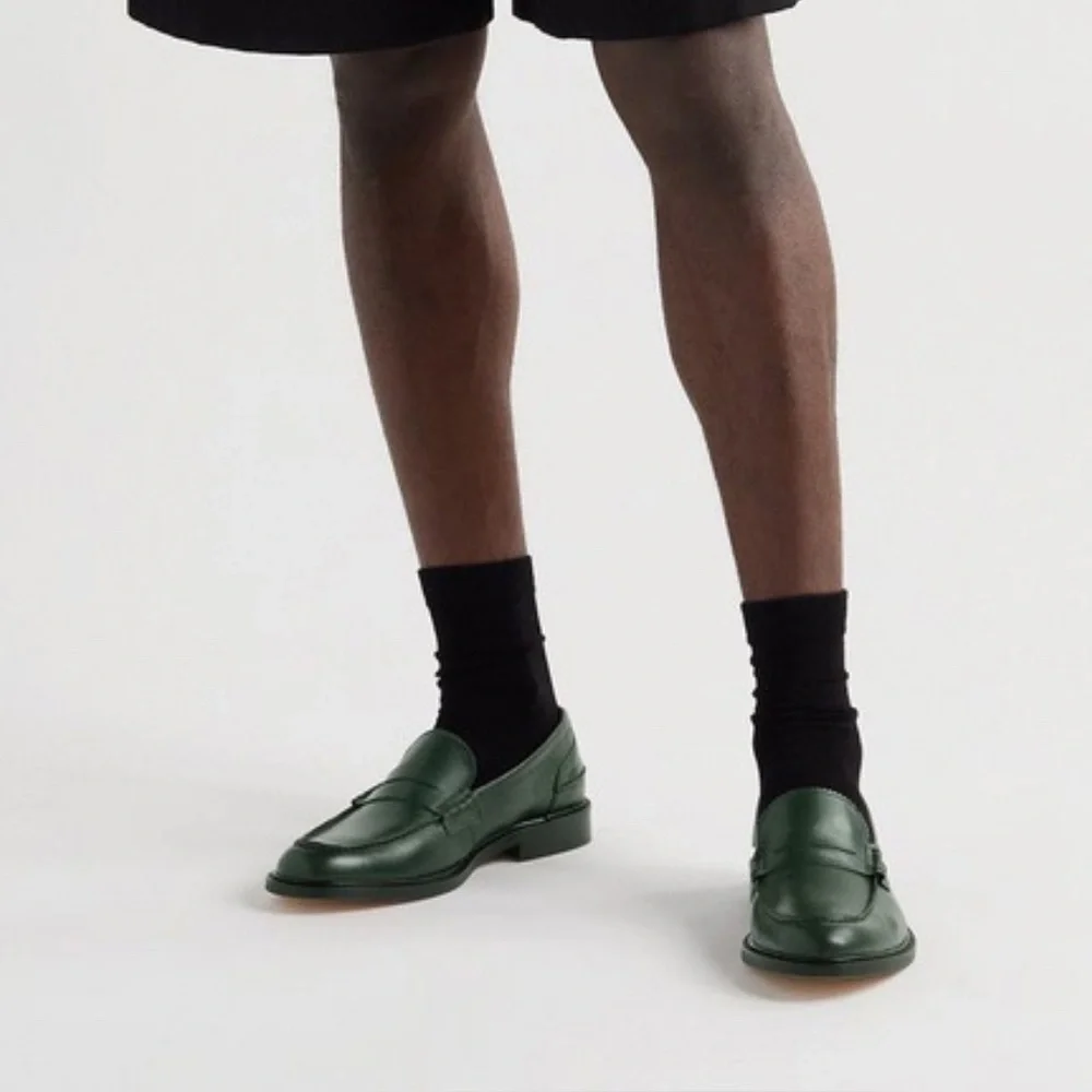 Vinny’s Townee Penny Loafer in Dark Green Men’s Size 43 New